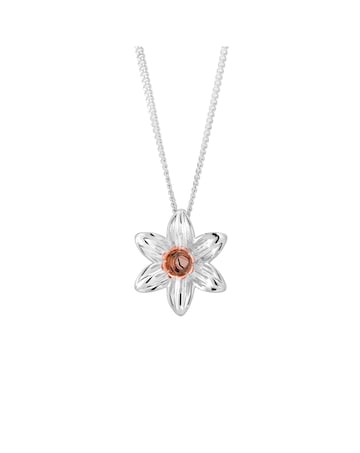 Nature's Wonder Sterling Silver Daffodil Pendant