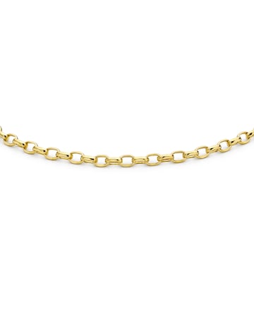 9ct Yellow Gold Hollow Belcher Bracelet
