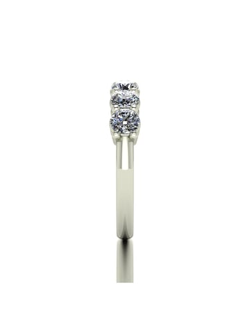 9ct White Gold 1.35ct eq total Moissanite Solitaire Ring