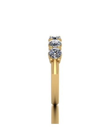 9ct Yellow Gold 1.35ct eq total Moissanite Solitaire Ring