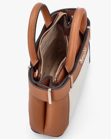 Guess Anadela Mini Natural Cognac Satchel Bag
