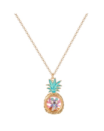 Stitch Pineapple Pendant Necklace