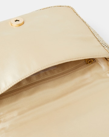 Accessorize Embellished Fold Over Clutch Bag