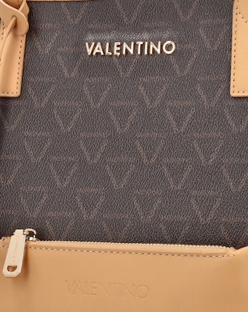 Valentino Bags Lady Brown Multi Repeat Logo Shopper Bag