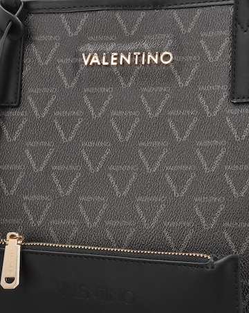 Valentino Bags Lady Black Multi Repeat Logo Shopper Bag