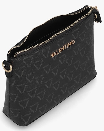 Valentino Bags Lady Black Multi Repeat Logo Pochette Bag