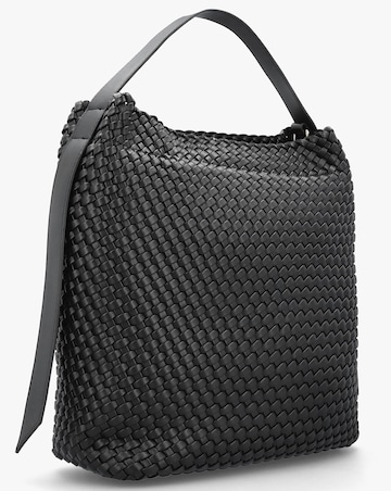 Valentino Bags Shantel Woven Black Hobo Bag