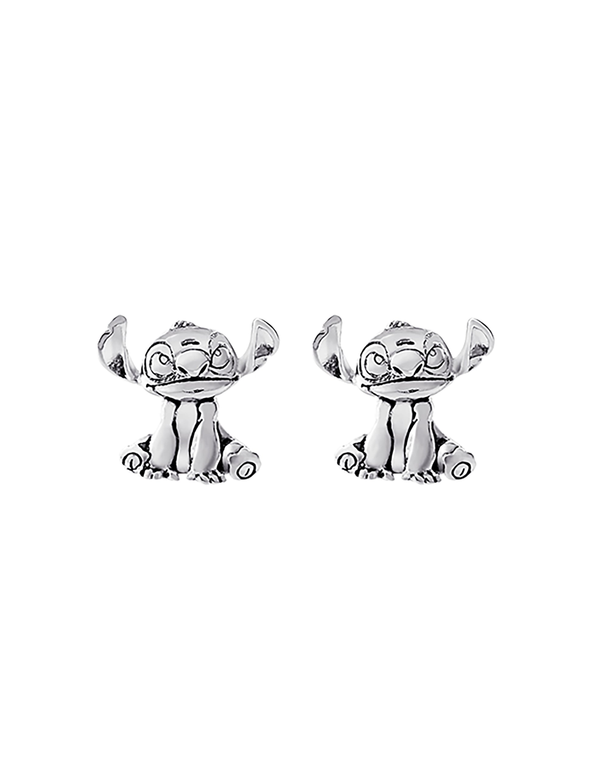 Stitch Silver Stud Earrings