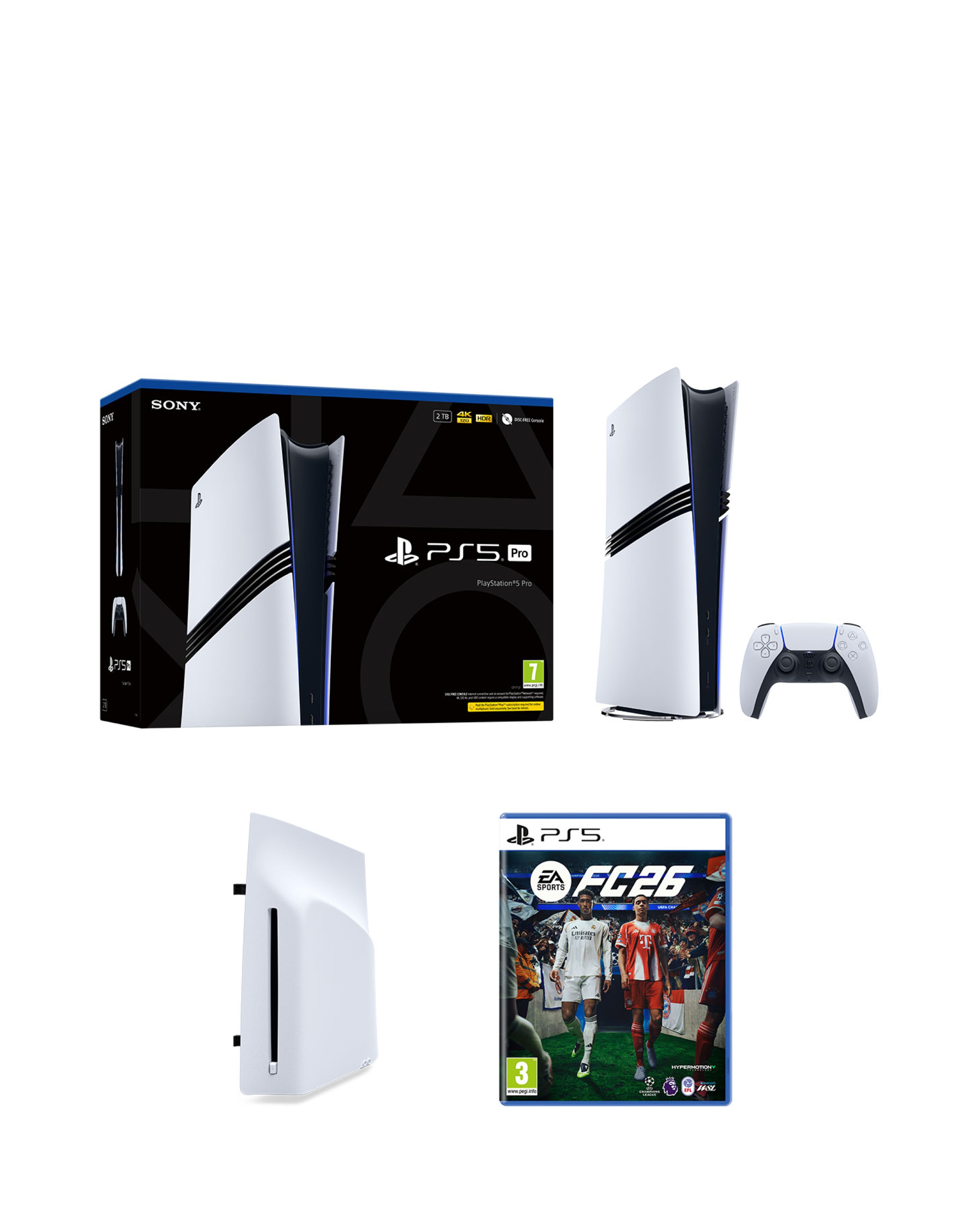 New In - PS5 Pro, Disc Drive + EA Sports FC 26
