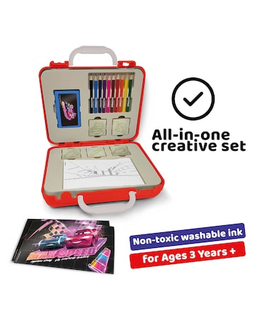 Cars Colour & Stamp Travel Set