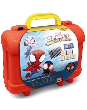 Spidey Colour & Stamp Travel Set