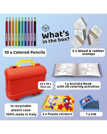 Spidey Colour & Stamp Travel Set