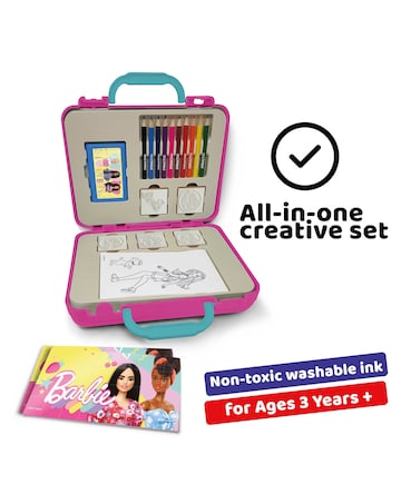 Barbie Colour & Stamp Travel Set