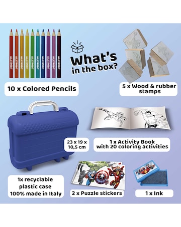 Avengers Colour & Stamp Travel Set
