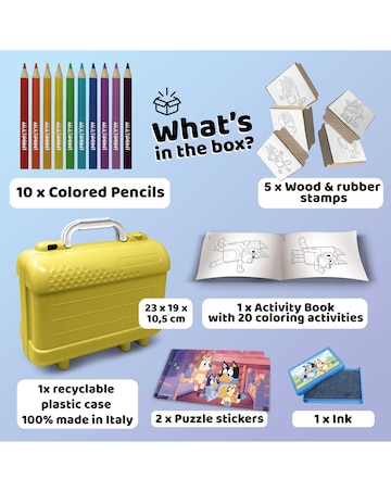 Bluey Colour & Stamp Travel Set