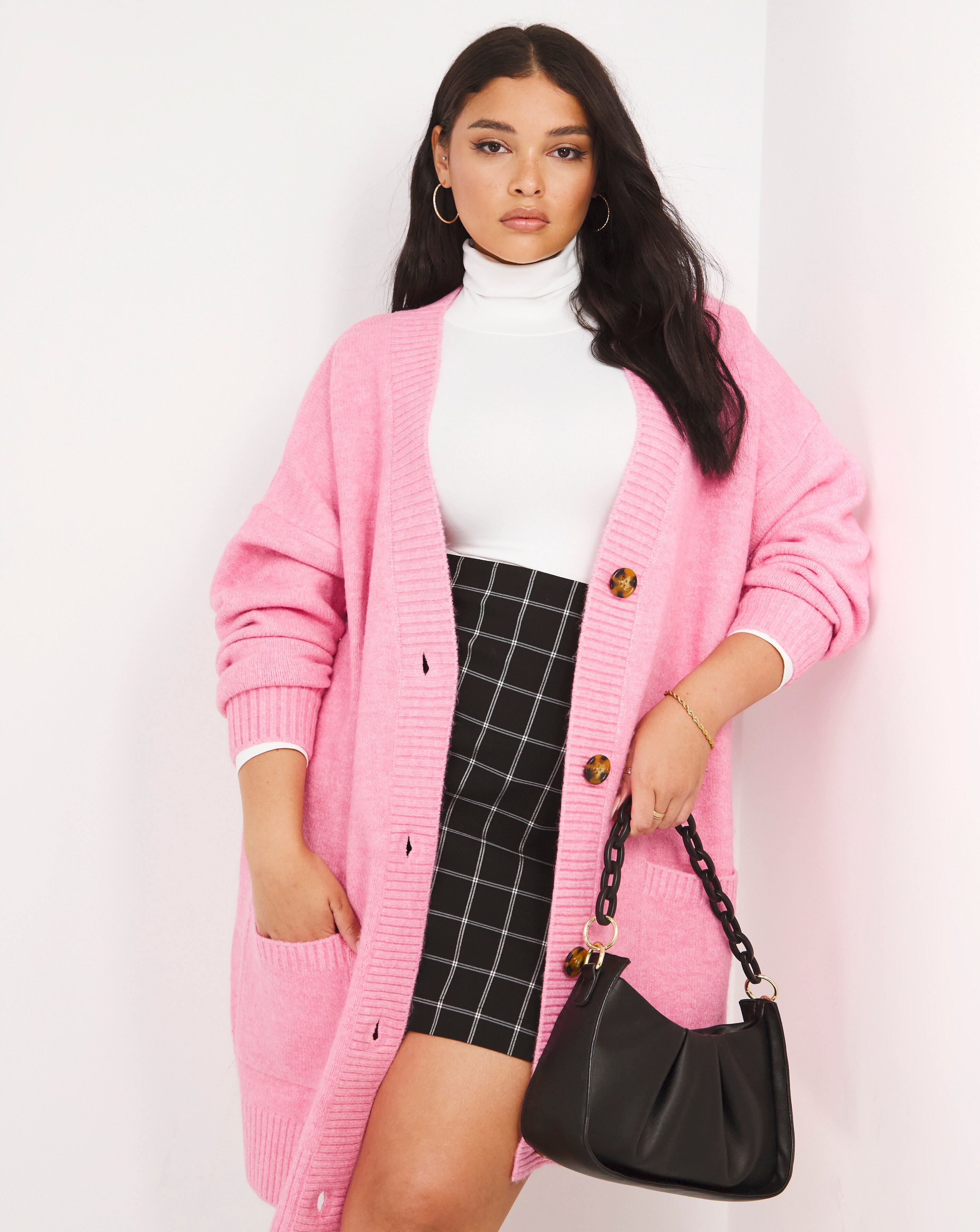 Pink best sale boyfriend cardigan