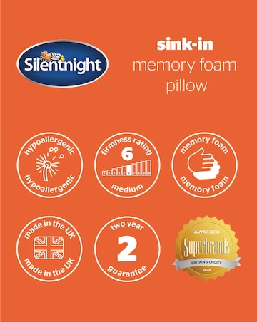 Silentnight Sink-In Memory Foam 2 Pack Pillow