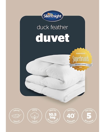 Silentnight Naturals Collection Duck Feather 10.5tog Duvet