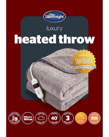 Silentnight Luxury Heated Throw