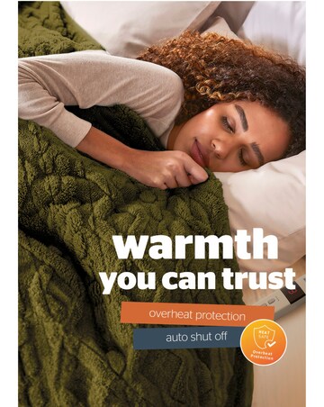 Silentight Luxury Super Cosy Heated Throw - Forest Green