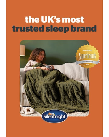Silentight Luxury Super Cosy Heated Throw - Forest Green