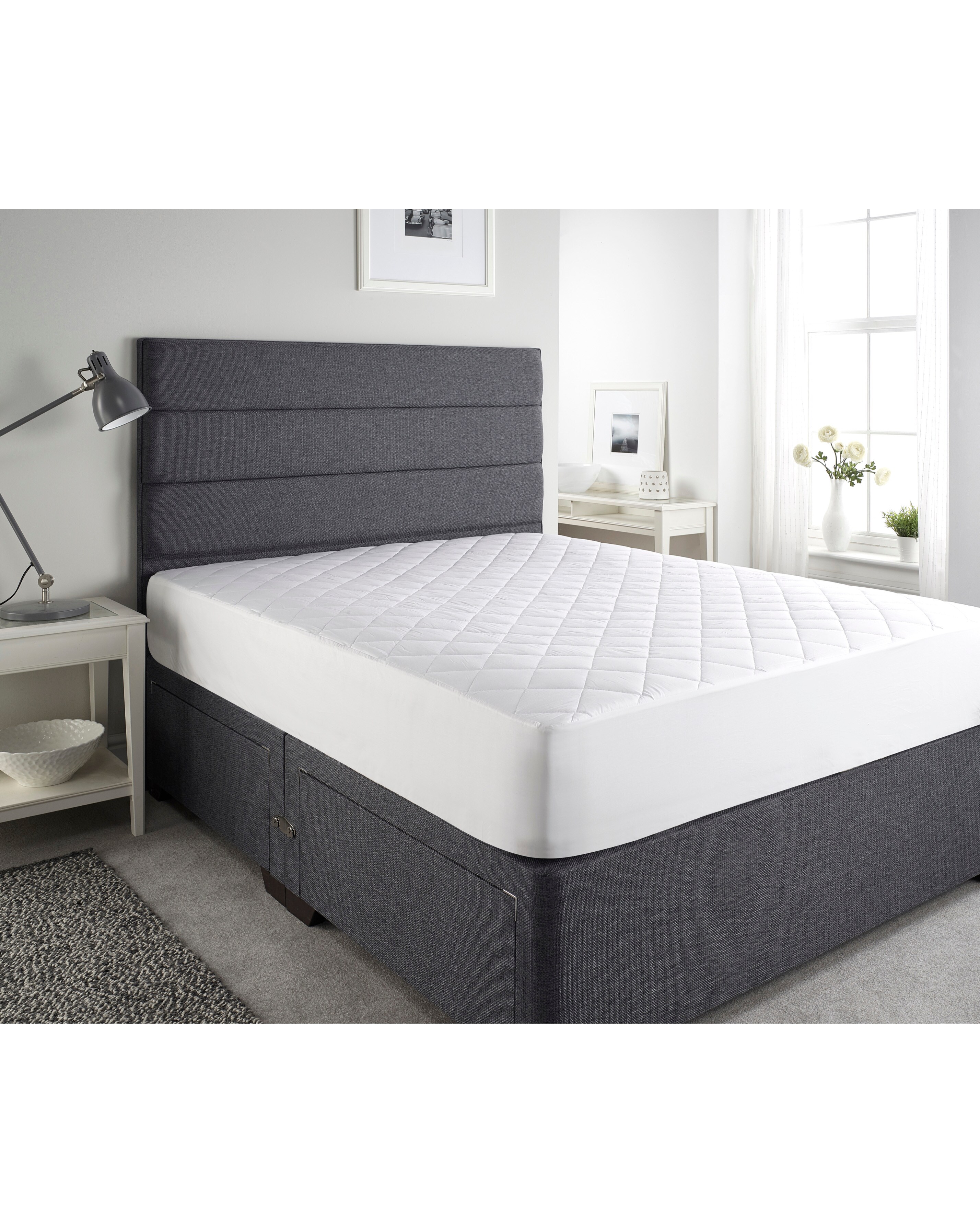 Downland Cotton Percale Extra Deep 38cm Mattress Protector