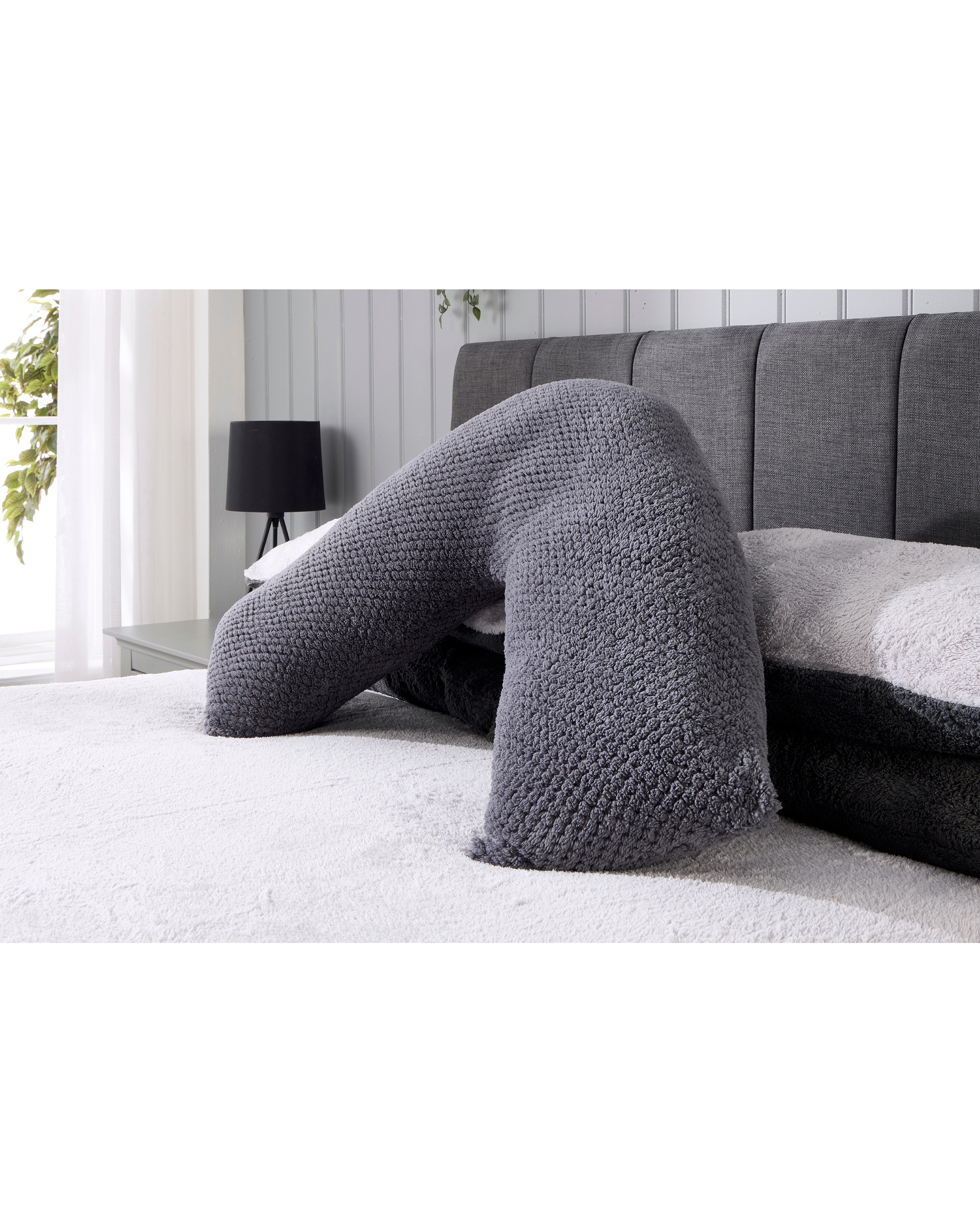 New In - Waffle Fleece V-Shaped Cushion