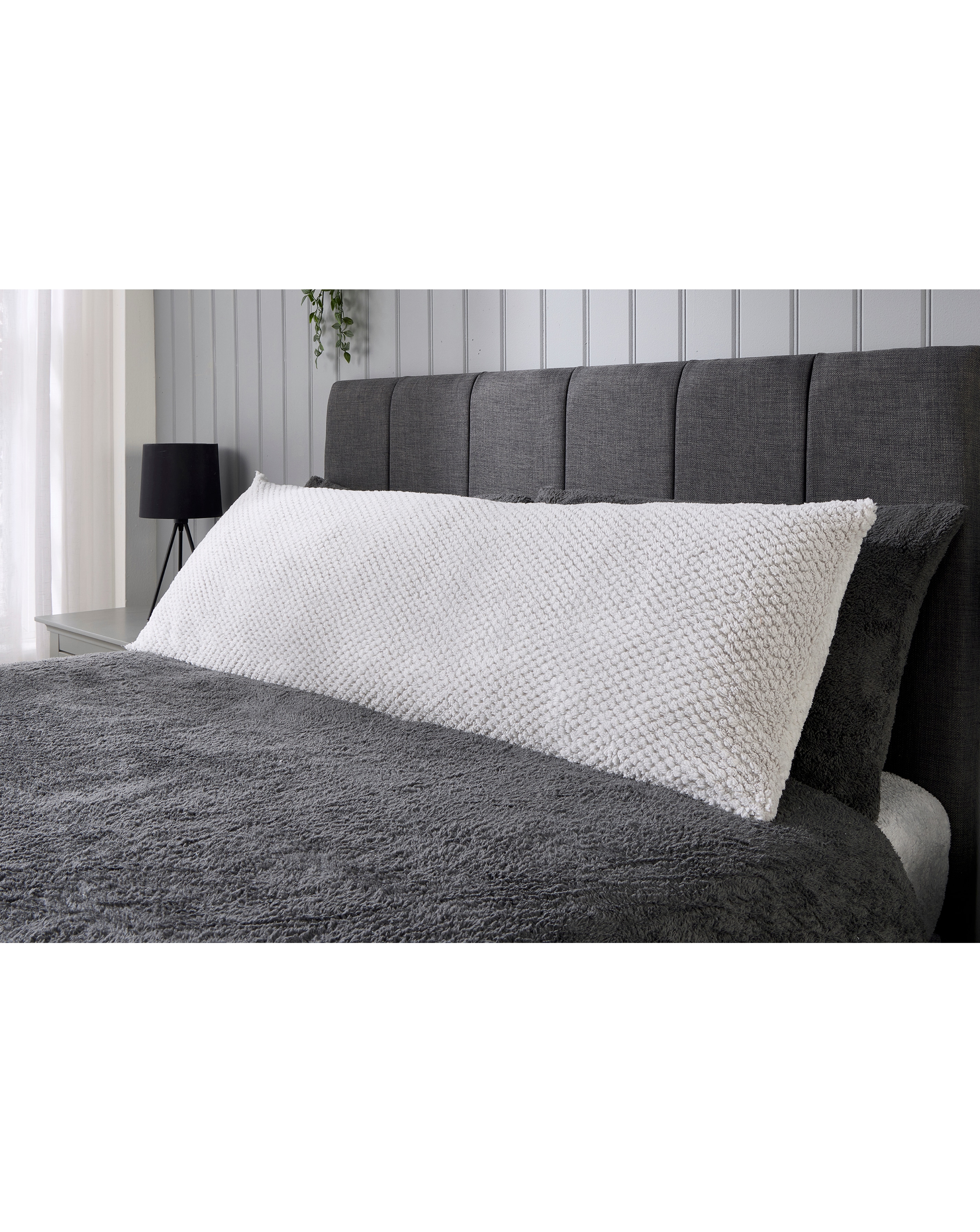 New In - Waffle Fleece Bolster Cushion