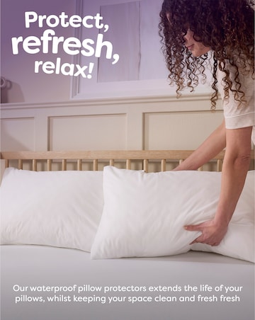 Slumberdown Waterproof Pillow Protectors - 2 Pack