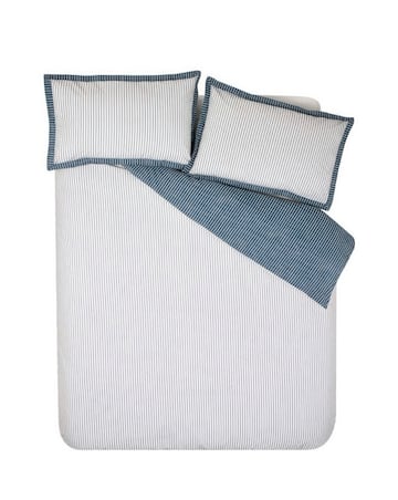 Catherine Lansfield Oxford Pinstripe Duvet Cover Set