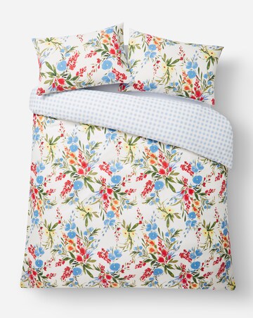 Bonnie Floral Cotton Blend Reversible Duvet Cover Set