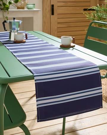 Stripe Wipe Clean Table Runner