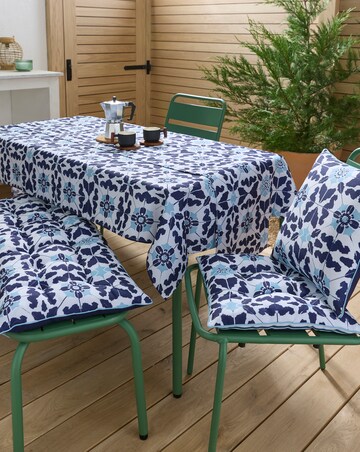 Tile Print Wipe Clean Tablecoth