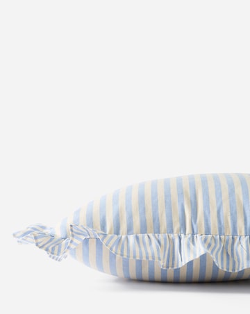 Raleigh Striped Ruffled Cushion