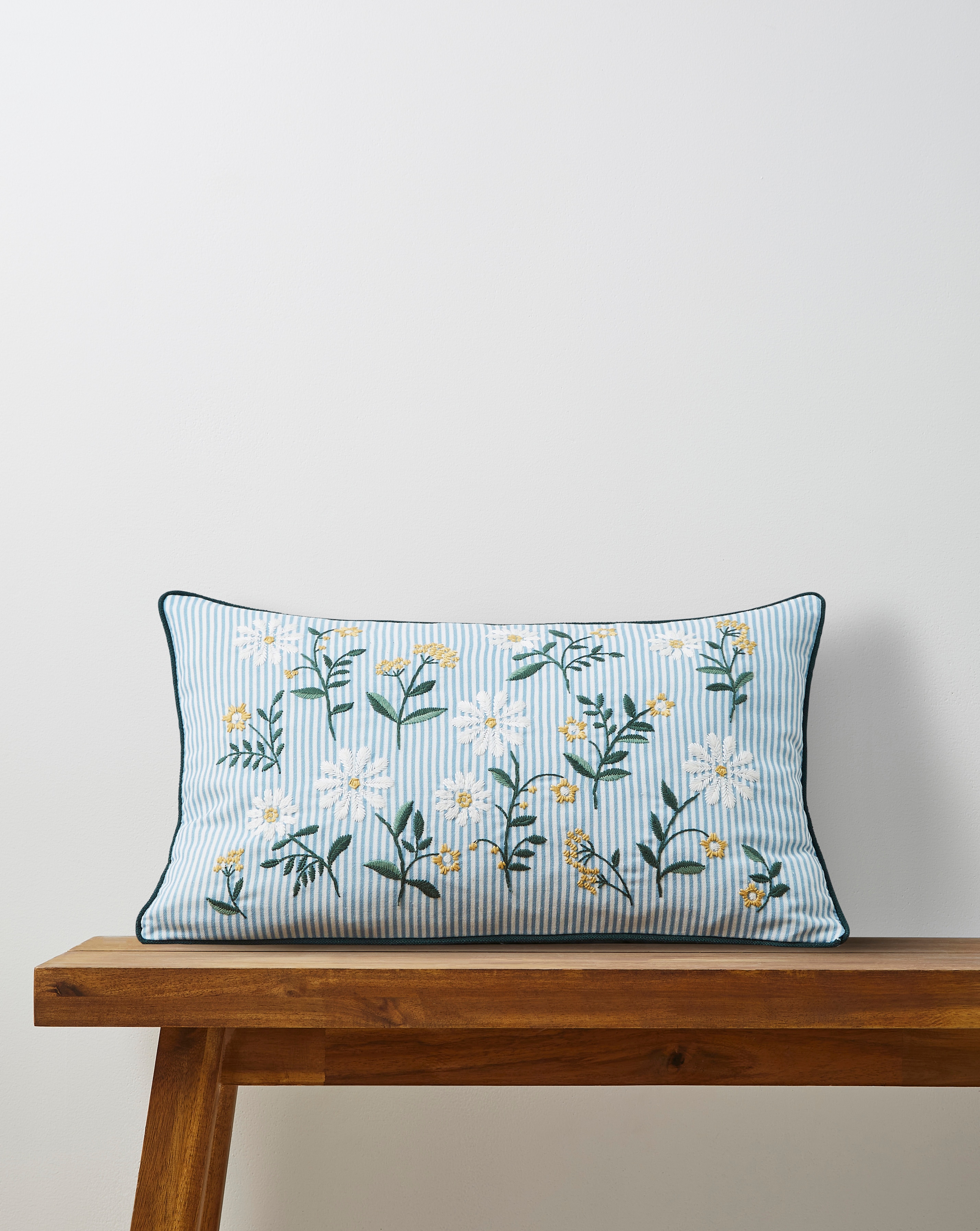 Julipa Nora Floral Stripe Cushion
