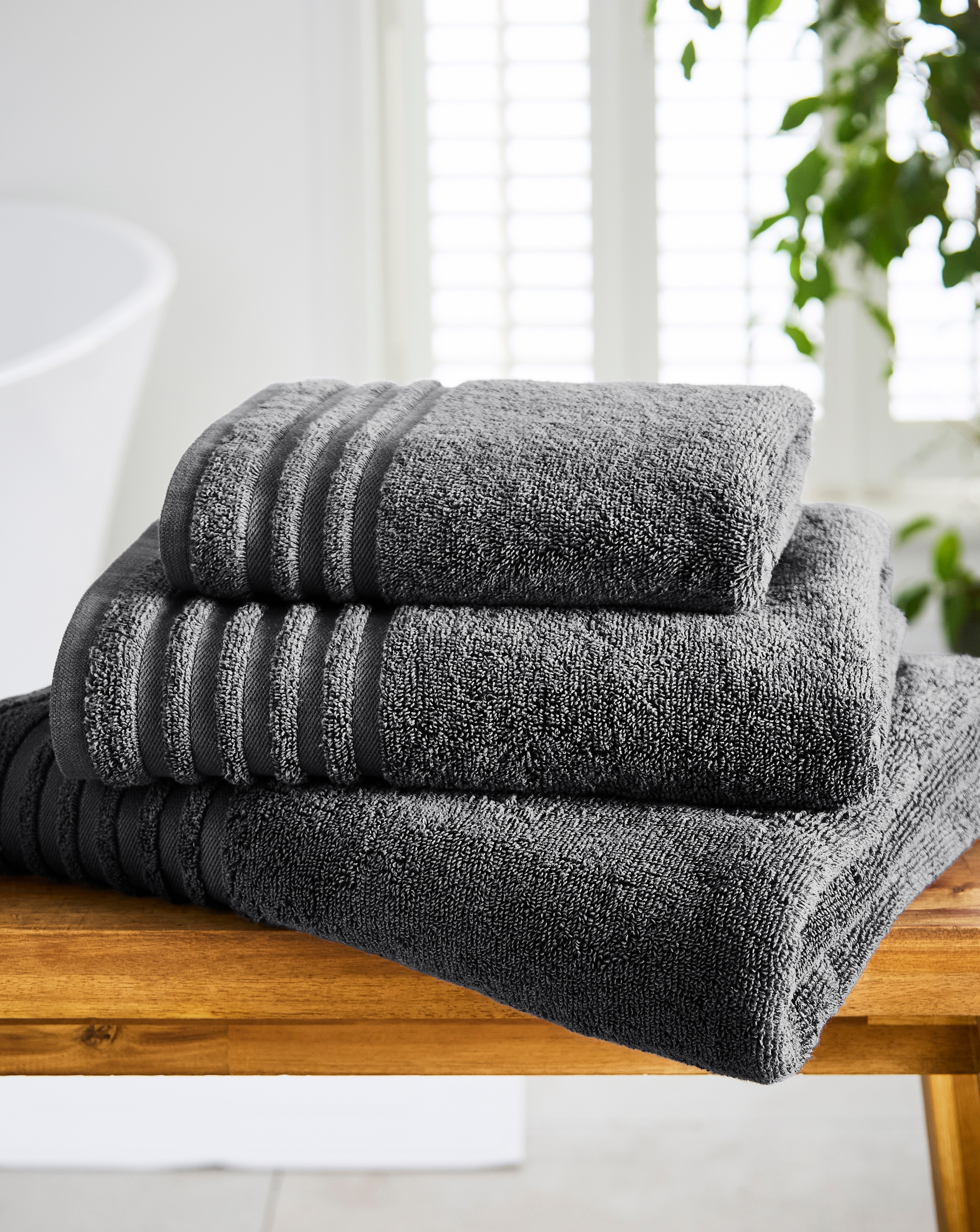 New In - Soft Snuggle 400Gsm Towel - Gunmetal