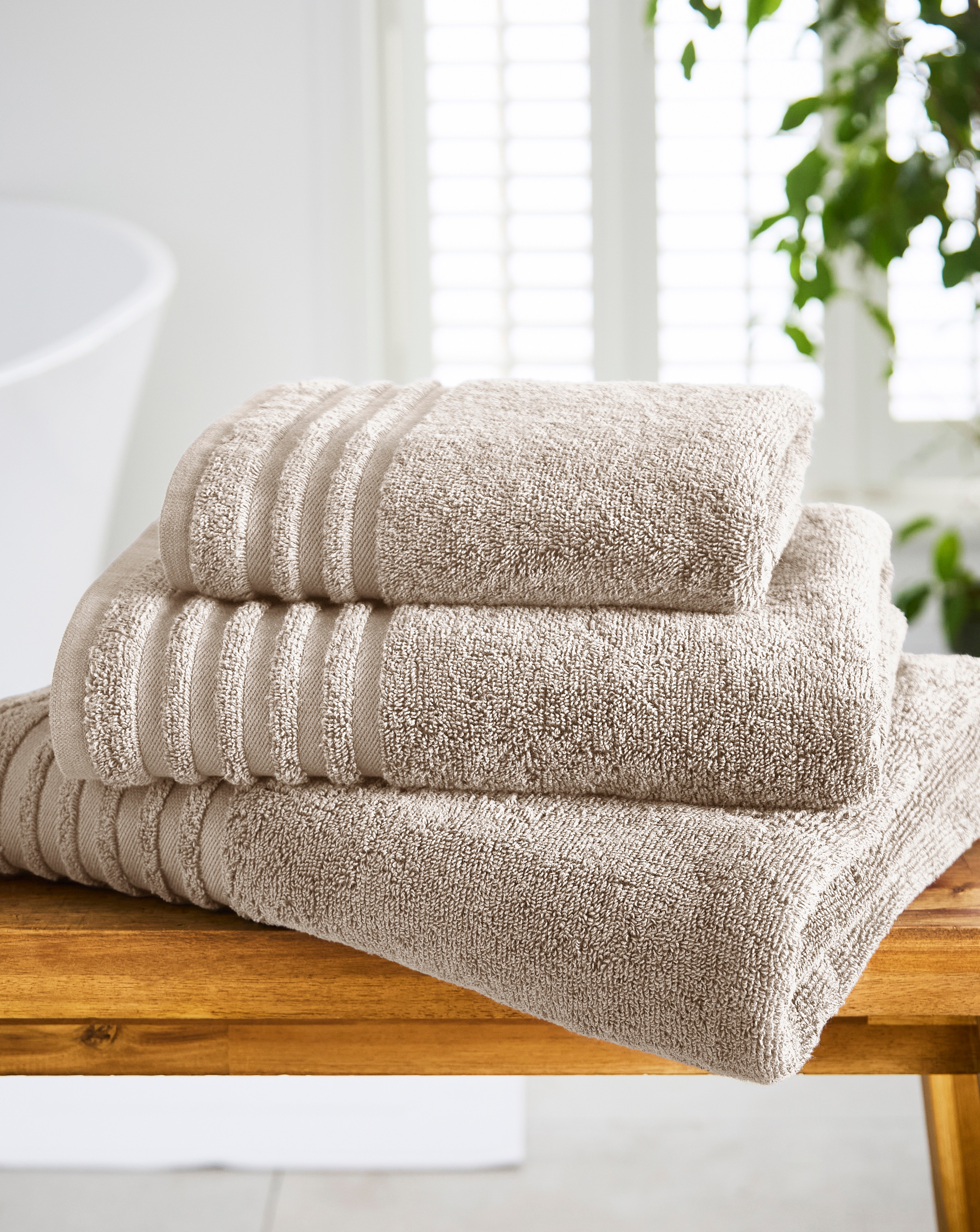 New In - Soft Snuggle 400Gsm Towel - Stone