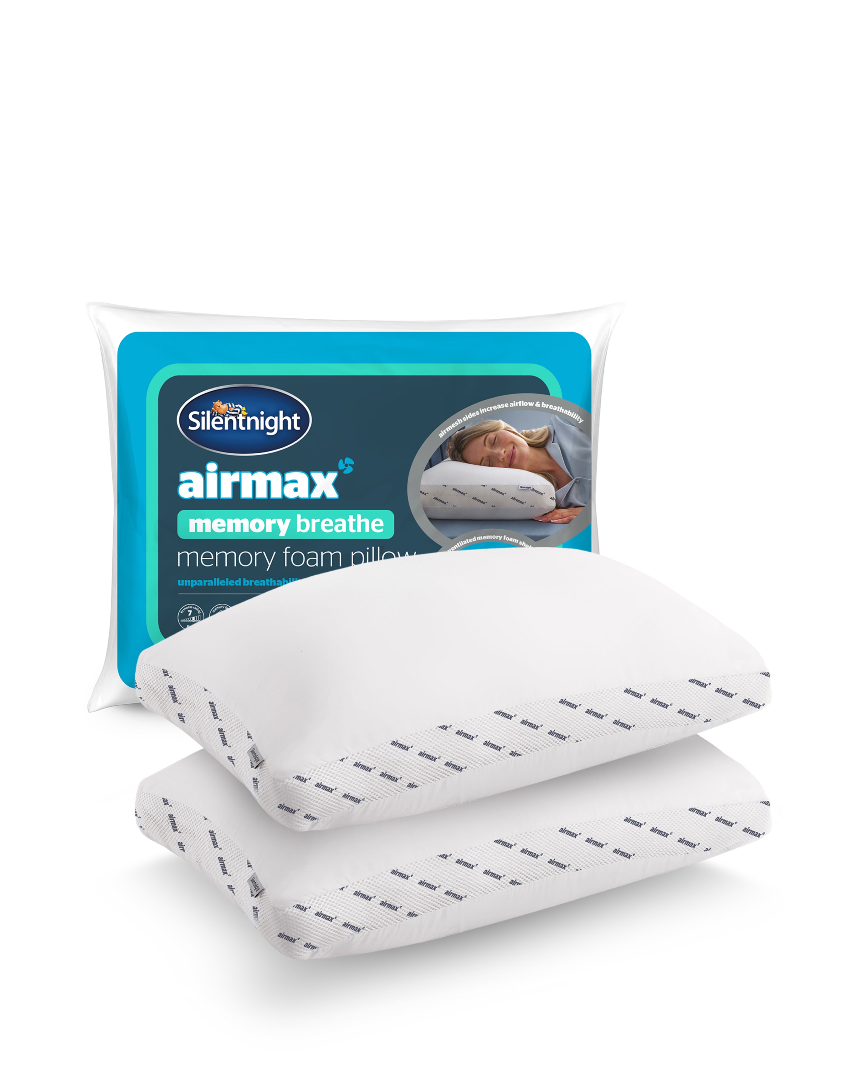 Silentnight Airmax 2Pck Memory Pillow