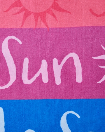 Catherine Lansfield Bright Block Stripe Lounger Beach Towel