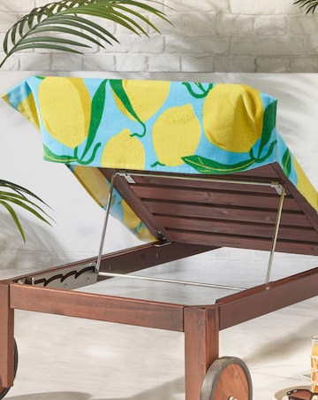 Catheirne Lansfield Lemon Lounger Beach Towel