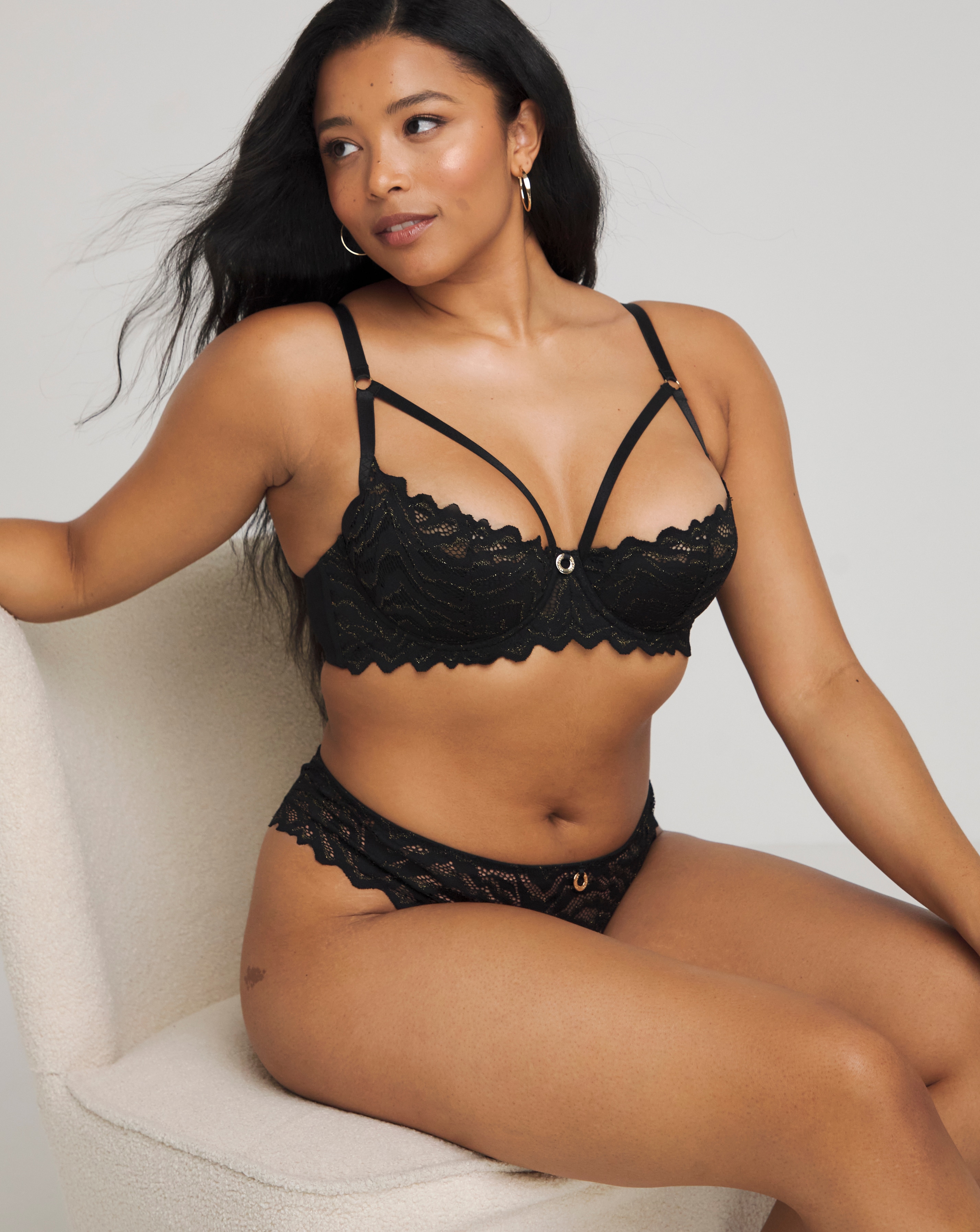 Zebra Lace Underwire Balcony Bra