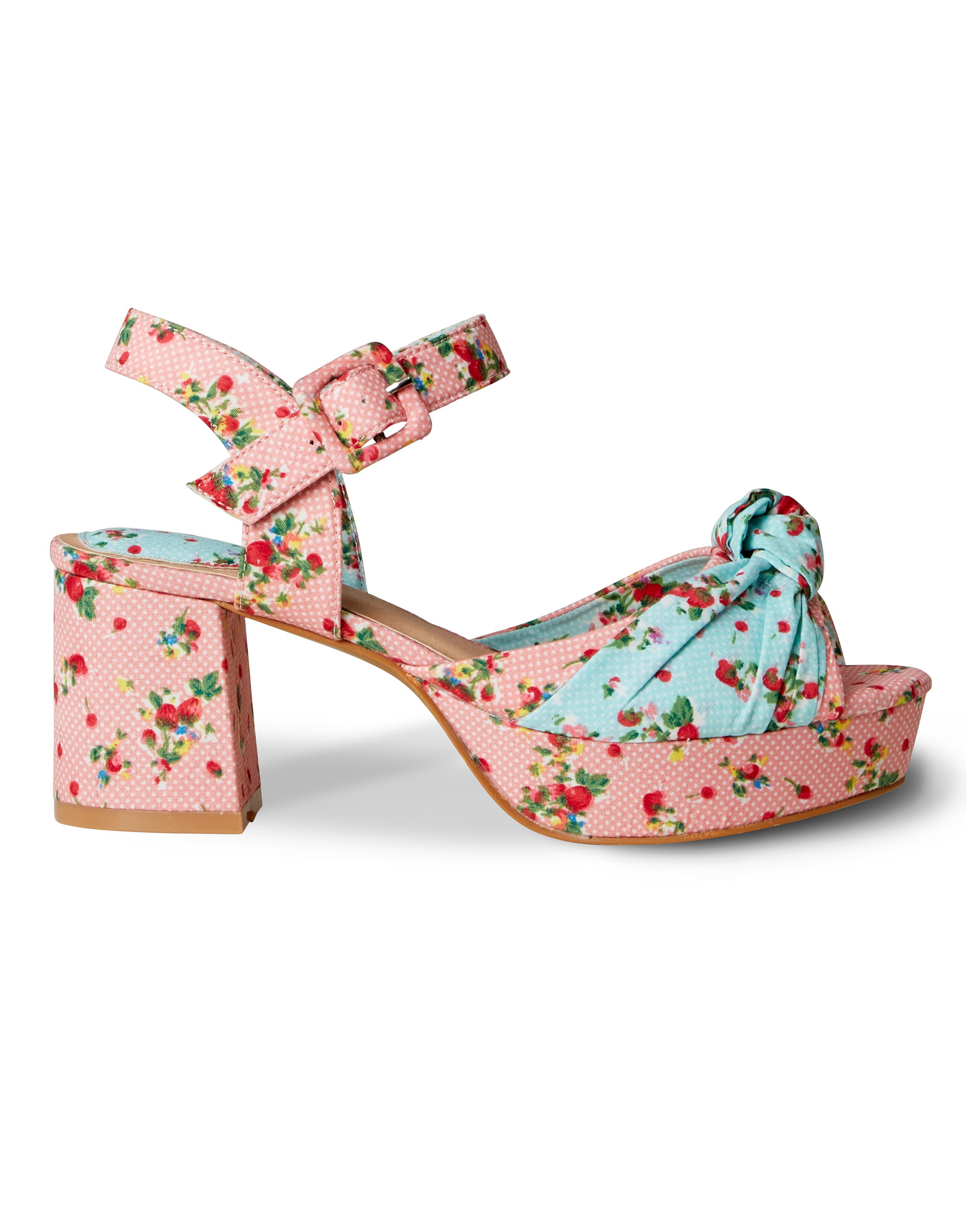 Joe Browns Floral Platform Shoe EEE Fit 