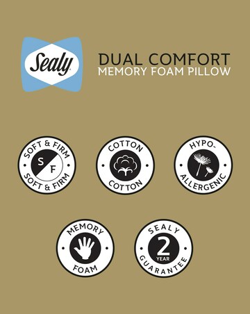 Sealy Dual Comfort Memory Foam Pillow
