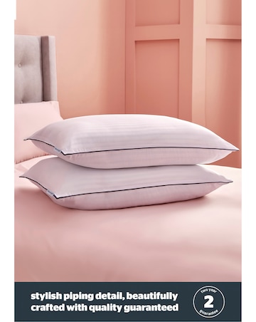 Silentnight Hotel Collection Piped Pack of 2 Pillows