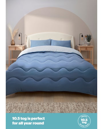 Silentnight Seersucker Coverless 10.5tog Duvet & Pillowcase Set