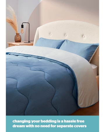 Silentnight Seersucker Coverless 10.5tog Duvet & Pillowcase Set