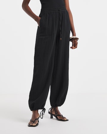 Cotton Cheesecloth Balloon Trousers