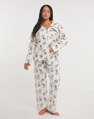 Pure Cotton 101 Dalmatian Button Through Pyjama Set