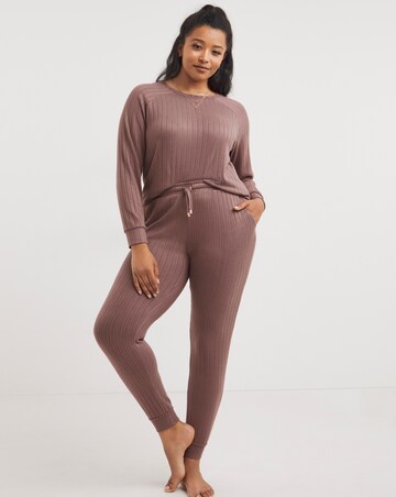 Figleaves Soft Ribbed Knit Lounge Set