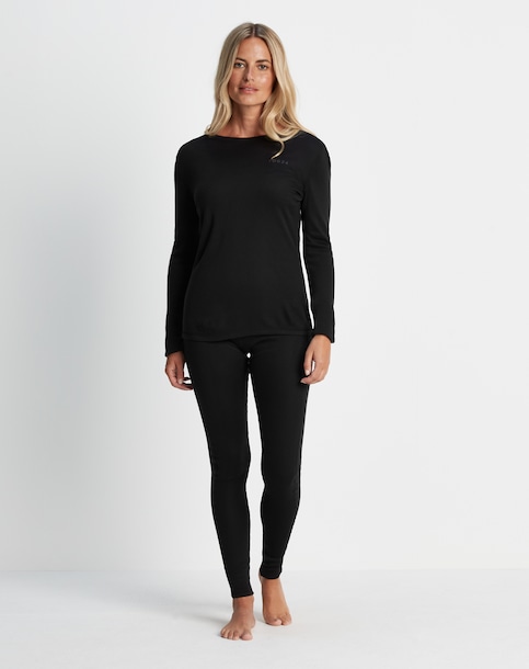 Tog 24 Tog24 Meru Womens Thermal Set In Black | UK Size 10 Women's - Black